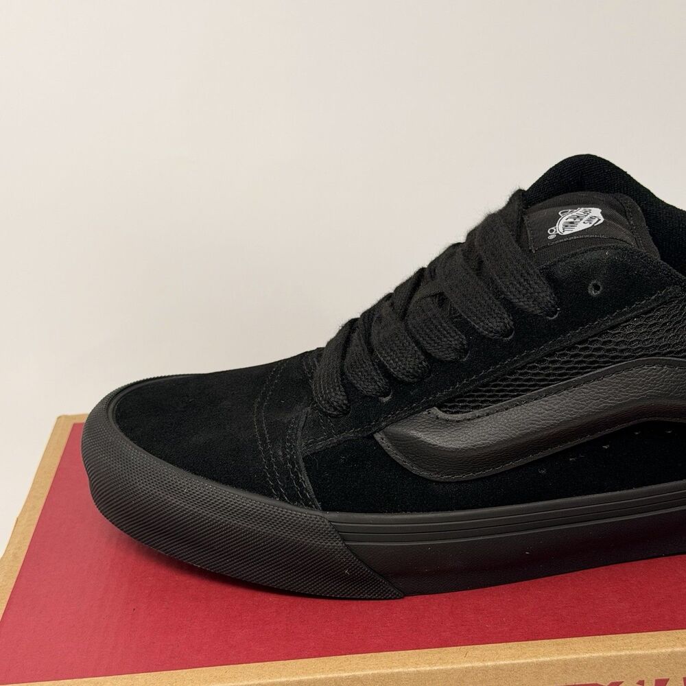 NEW Vans Knu Skool Black/Black Suede Skate Shoes Mens Size 11 VN0009QCBKA - Picture 8 of 16